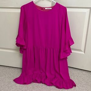 Hot pink boutique dress
